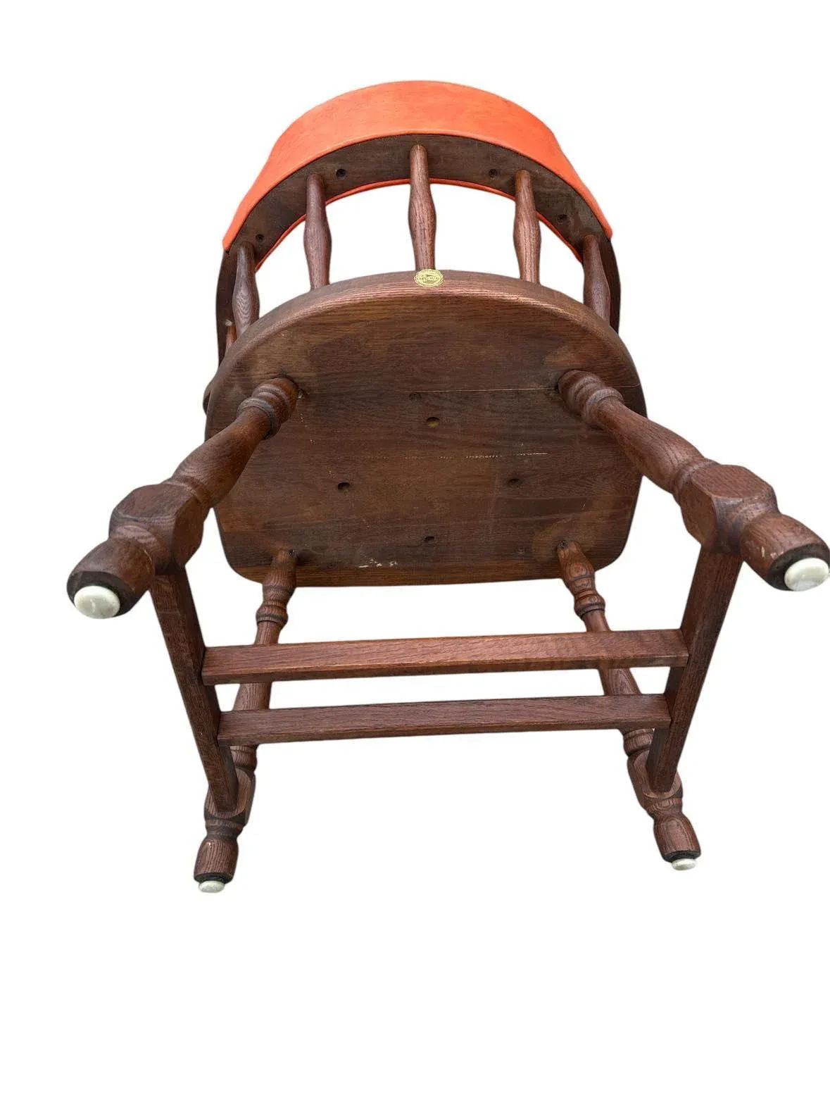 Buckstaff of Oshkosh Mid 20th Century Oak Pub Chairs - 11 Available - Image 7