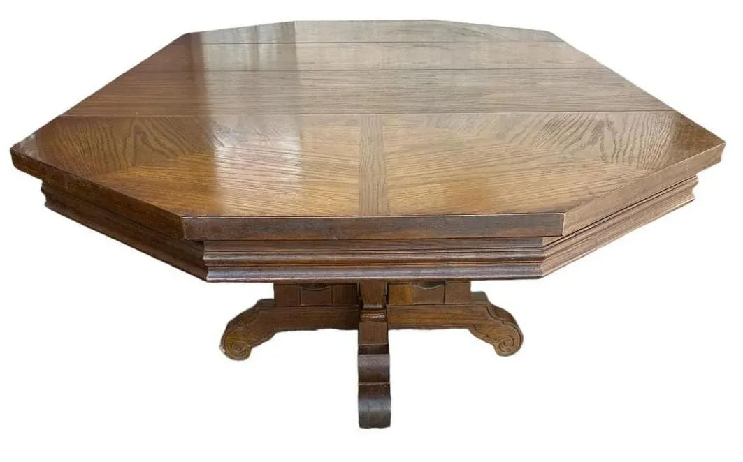 Stanley Furniture ‘Hacienda’ Collection Solid Oak Spanish Style 98” X 44” Refectory Table Made in 1970 - Image 10