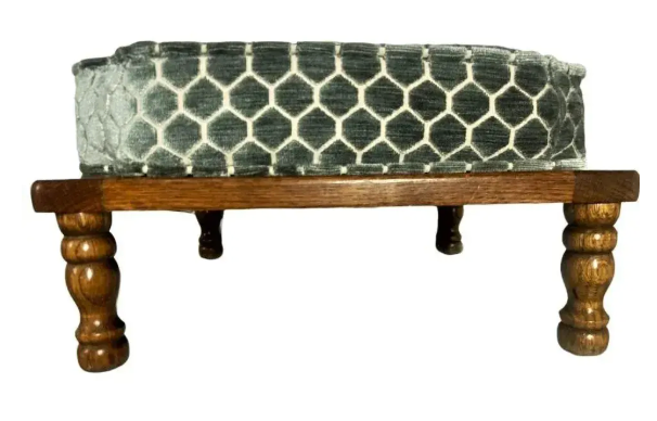 Mid 20th Century Stackable Ottomans With New Coordinating Upholstery - Set of 3