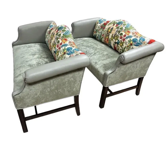 Chippendale Camelback Settees (2)