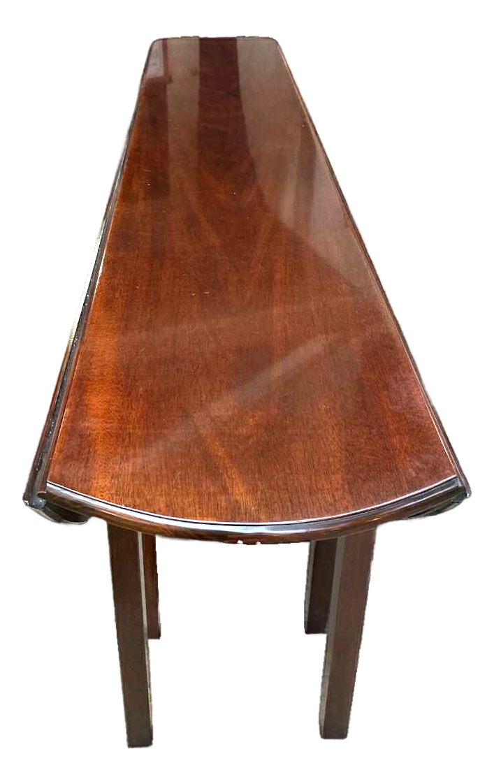 1990s Kindel Grand Rapids 'Irish Georgian Society' Collection Mahogany 8' Drop Leaf Wake Table or Dining Table - Image 2