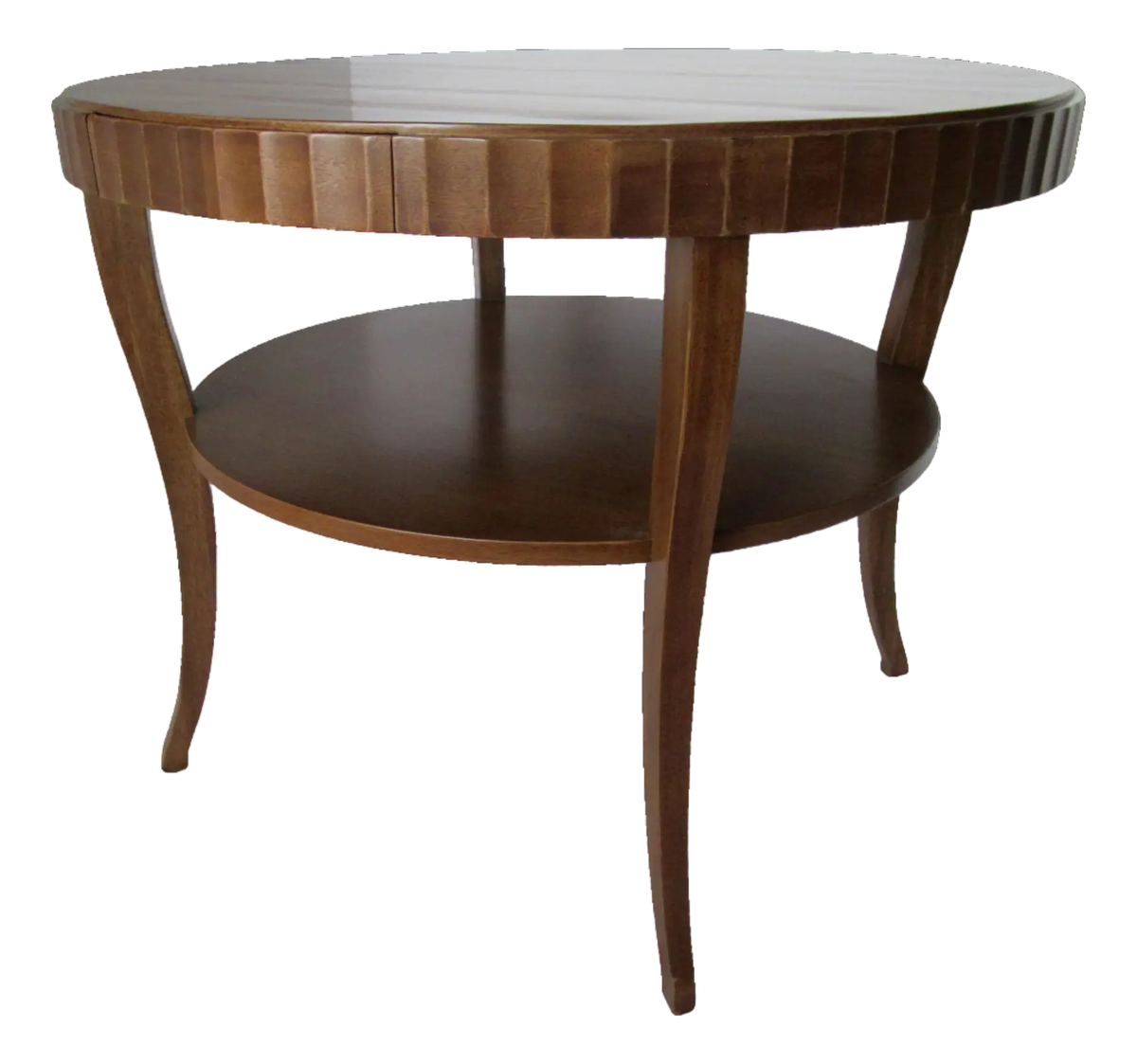Barbara Barry for Baker Furniture Round Fluted Center Table - Vintage Circa 1990s - Image 2