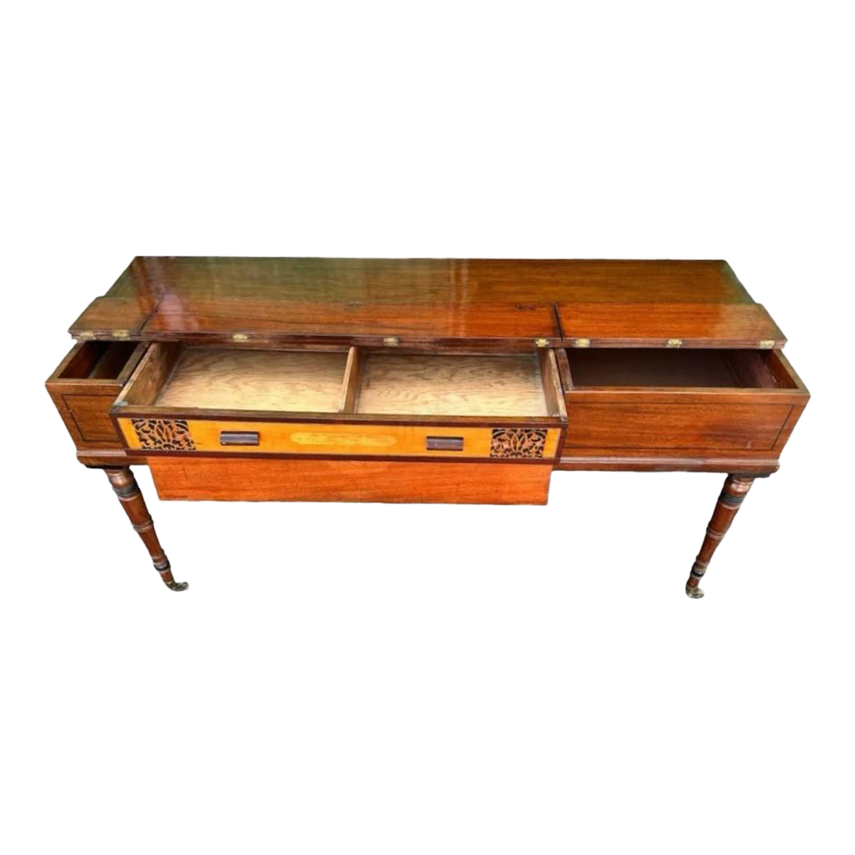 John Broadwood & Son Square Piano Made in London, Signed and Dated in 1808 - Converted Into Console Table or Dressing Table - Image 2
