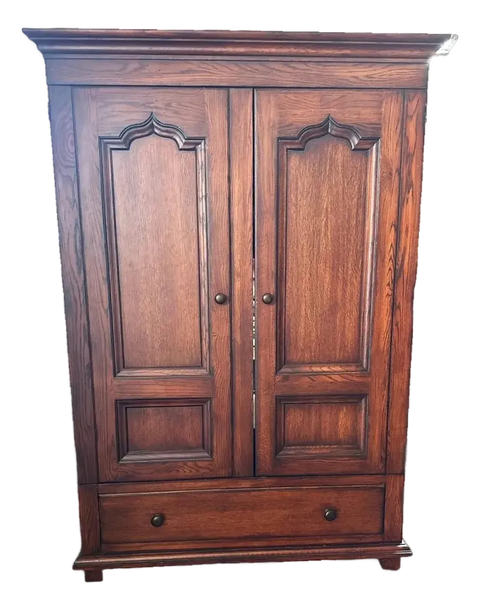 Romweber Vintage Oak Armoire - Late 20th Century - Image 2
