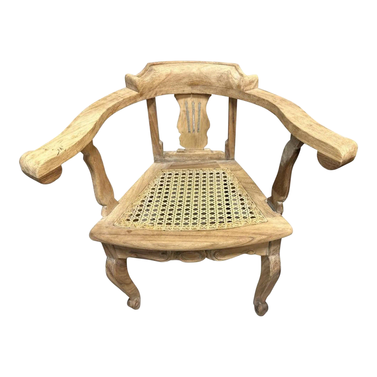 Mexican Carved Child’s Armchair - Vintage Late 20th Century - Image 2