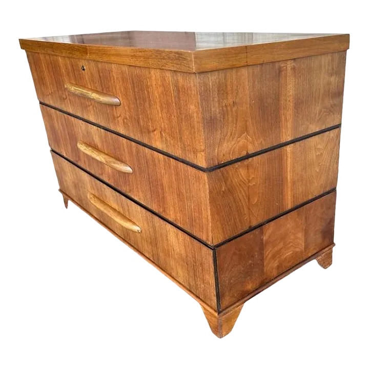 Merton Gershun Attributed Walnut Dillingham Bluebird Cedar Chest - Circa 1950s - Image 2