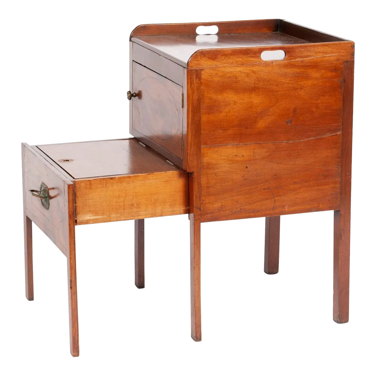 18th Century George III Mahogany Commode Made in England - Image 2