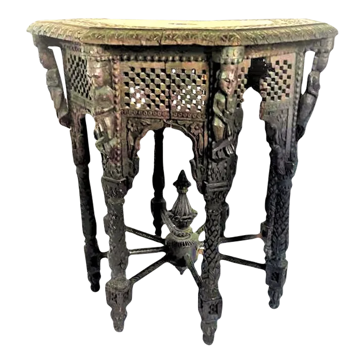 Late 19th Century Anglo-Egyptian or Anglo-Indian Tabouret Side Table in Liberty & Co. Style - Image 2