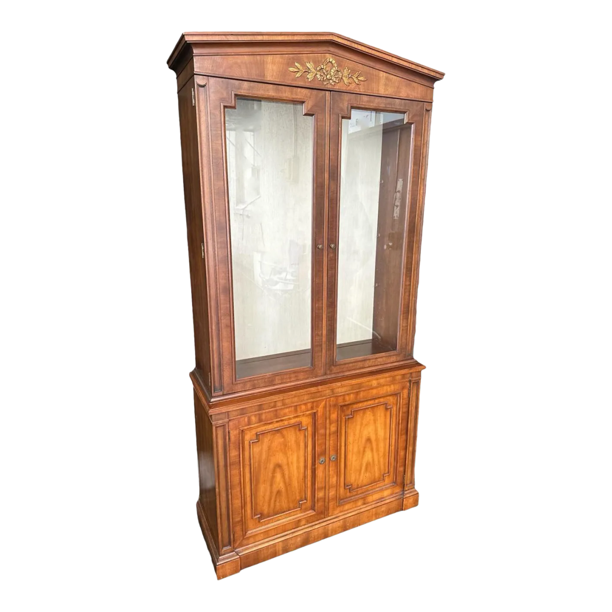 Kindel Grand Rapids 'Milano' Cherry Breakfront China Cabinet - Circa 1960 - Image 2