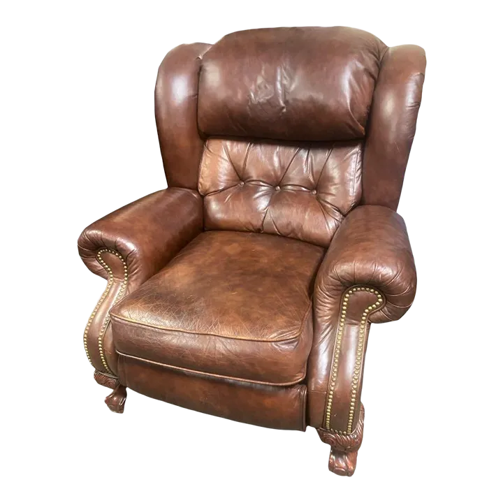 Late 20th Century Vintage Lane Furniture Leather Recliner - Image 2
