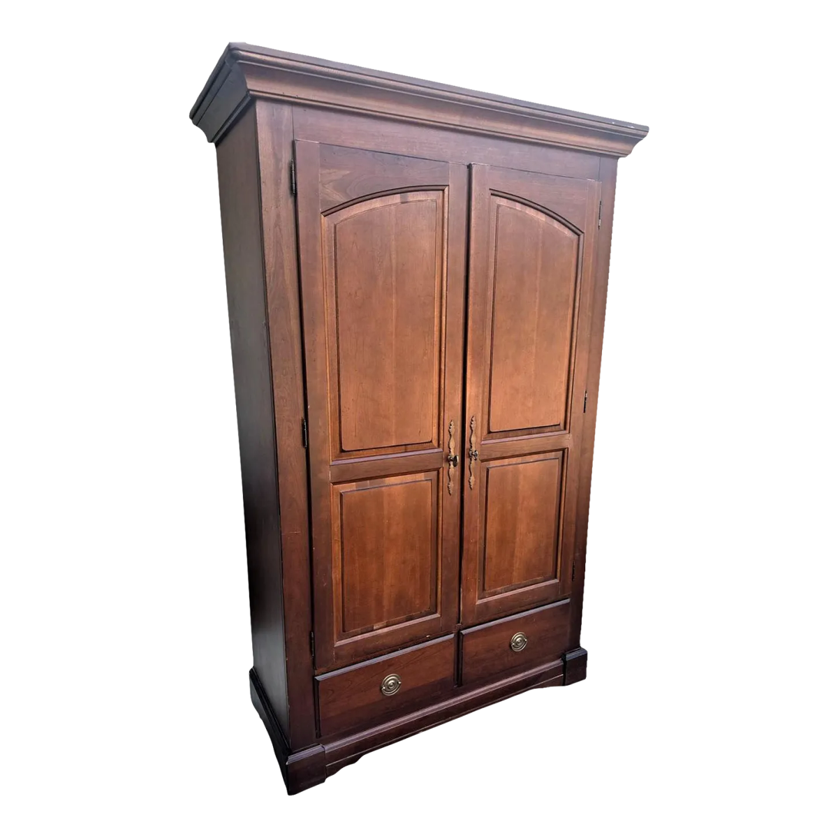 Bassett Chris Madden Collection Cherry Wood Armoire - Vintage Circa 1998 - Image 2