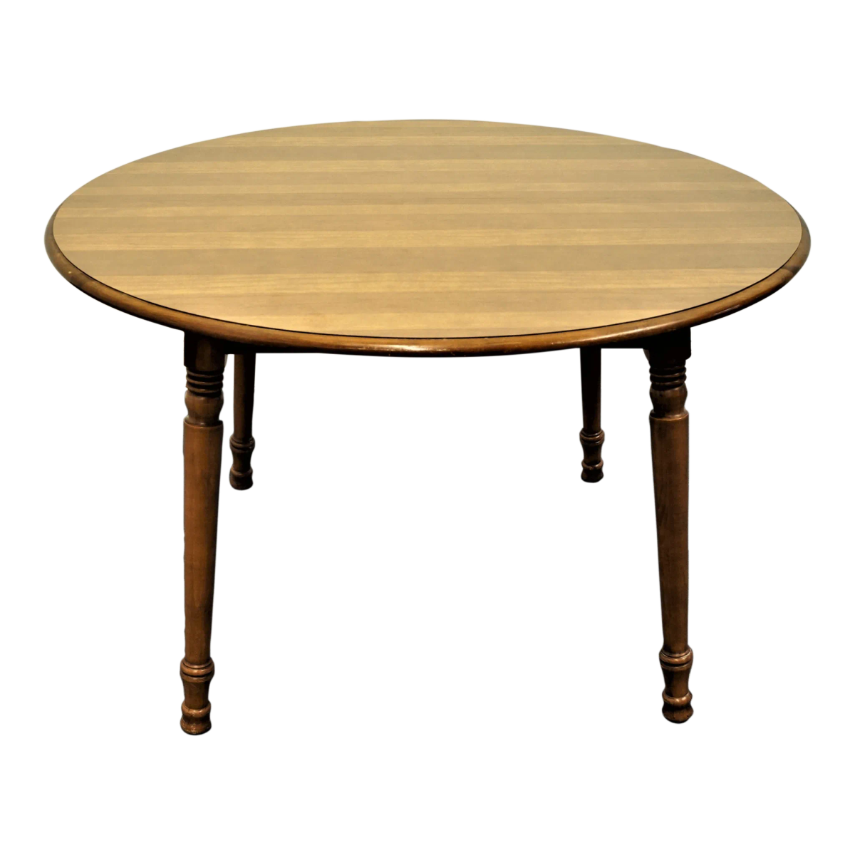 Mid 20th Century Tell City 48" Round Maple Dining Table - Image 2