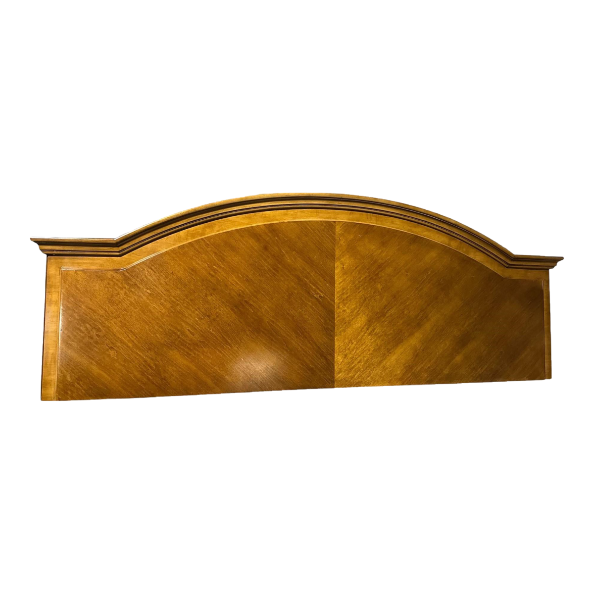 American of Martinsville King Size Banded Cherry Wood Headboard From Ritz-Carlton - Image 2