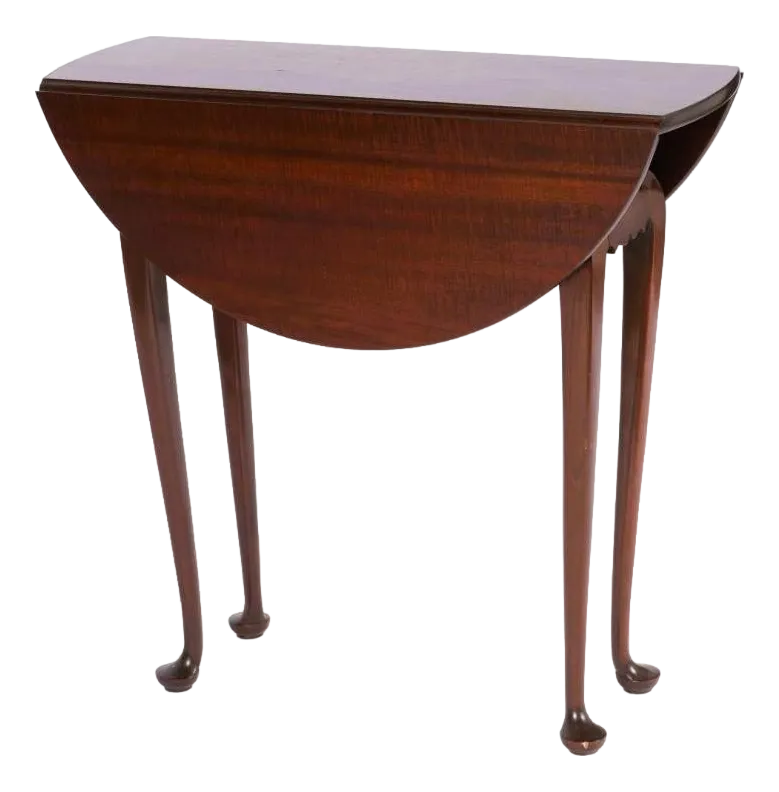 Queen Anne Dropleaf Console Table Custom Made by David LeFort of Hanover, Massachusetts - Image 2