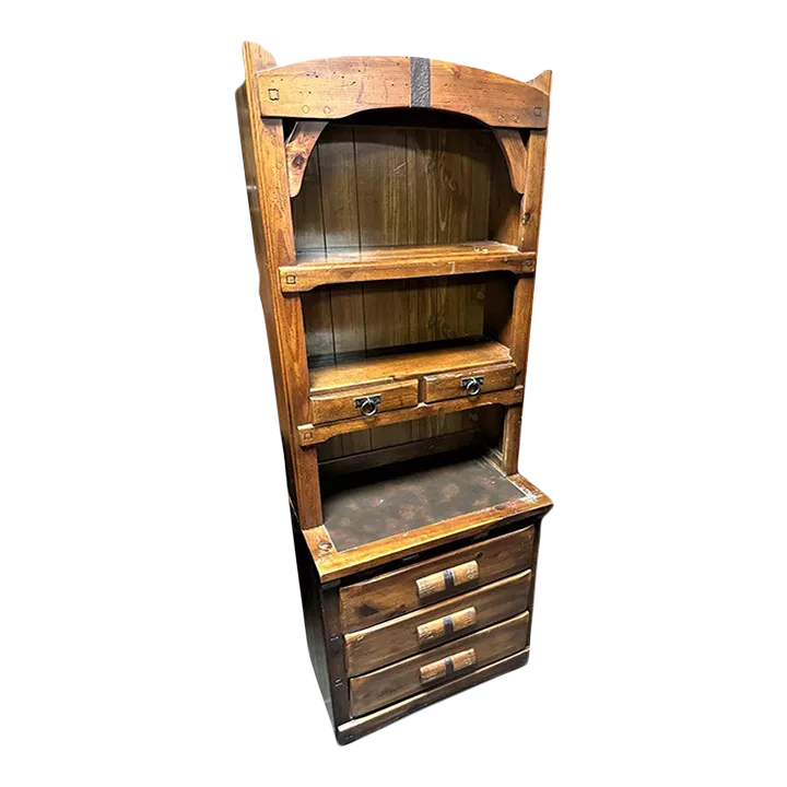 Henry Link Vintage Link Taylor ‘Rawhide’ Series Chest and Hutch - Made in North Carolina in 1976 - Image 2