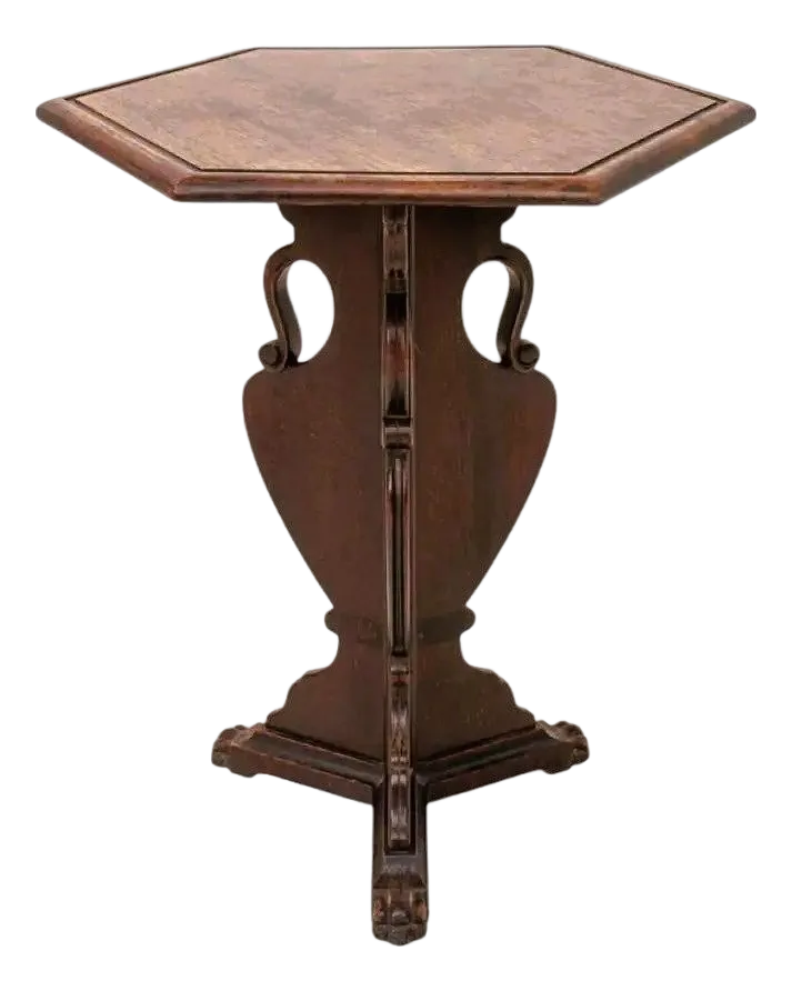 Antique Kittinger Mahogany Hexagonal Tabouret Table - Early 20th Century - Image 2
