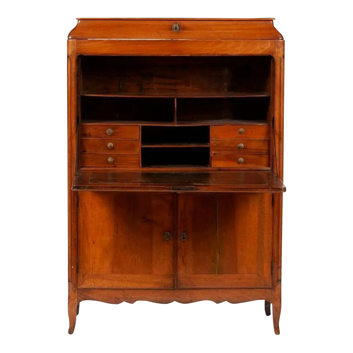18th Century French Louis XVI Walnut Secrétaire à Abattant - Provenance Adolphus Busch and Brookings Heirs - Image 2
