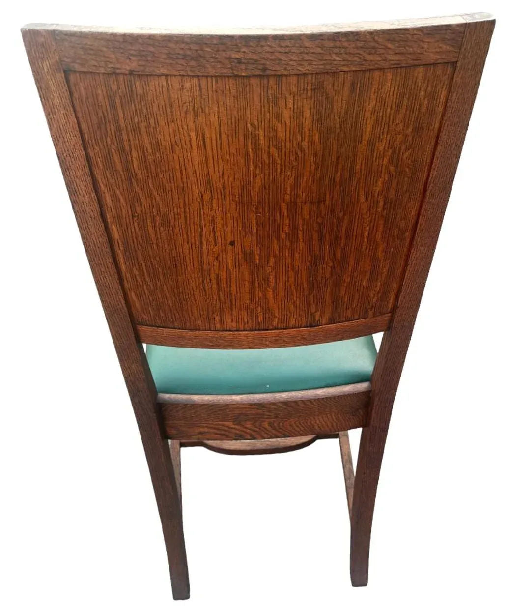 Antique Oak Hacienda Style Chairs - Set of 4 - Image 12
