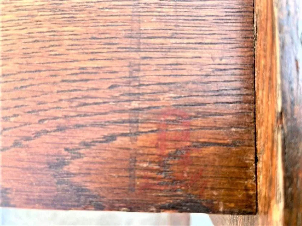 Signed Gustav Stickley Quarter Sawn Mission Oak Chair With New Leather Seat Cover - Early 20th Century - Image 13