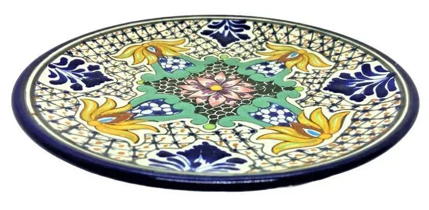 Puebla Mexican Talavera Decorative Plate by Ansar - Late 20th Century - Image 3