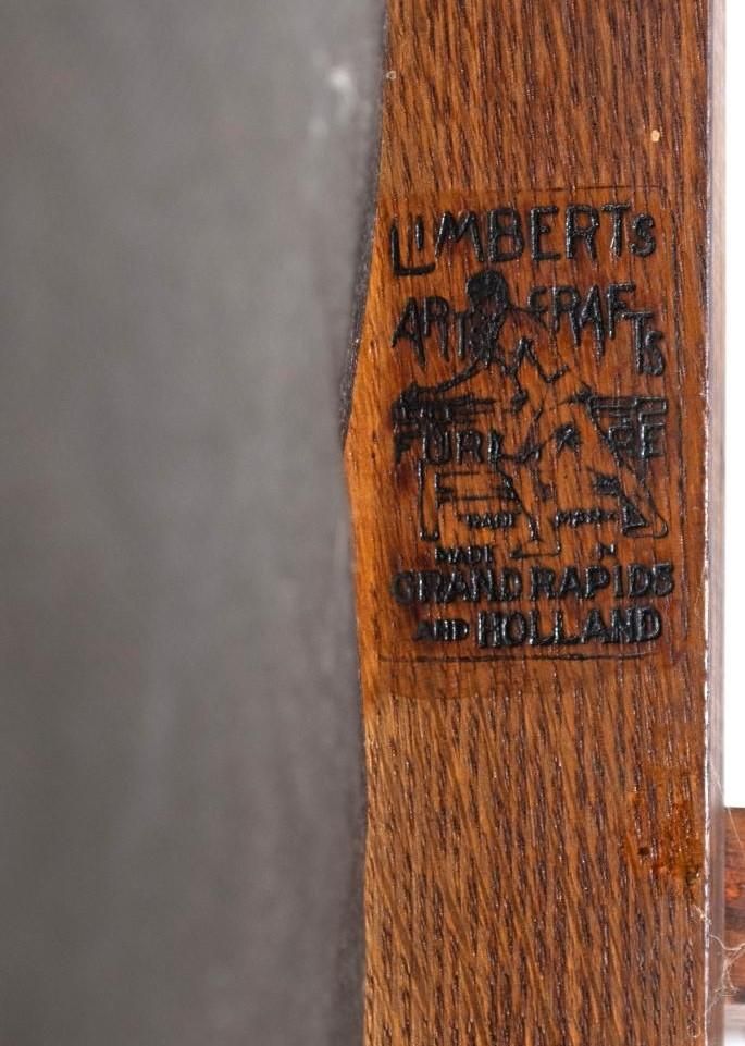 Antique Signed Charles Limbert 'Ebon-Oak' Dining Chairs - Set of 4 - Rare Find Circa 1915 - Image 3