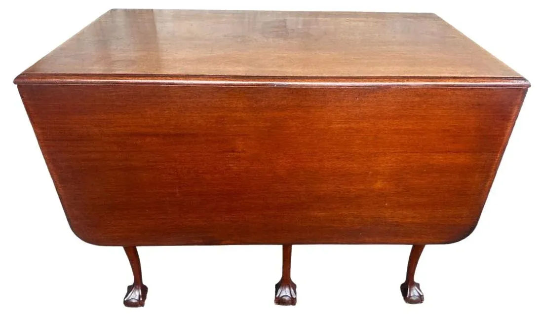 Antique English Style Mahogany Gate Leg Table - Made in Cambridge, Massachusetts Early 20th Century - Image 3