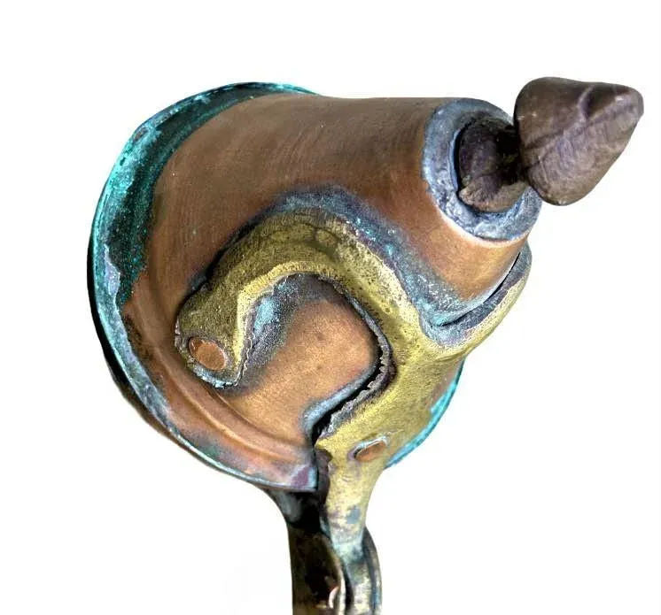 Large Egyptian Vintage Copper Hand Crafted Water Vessel - Mid 20th Century - Image 3