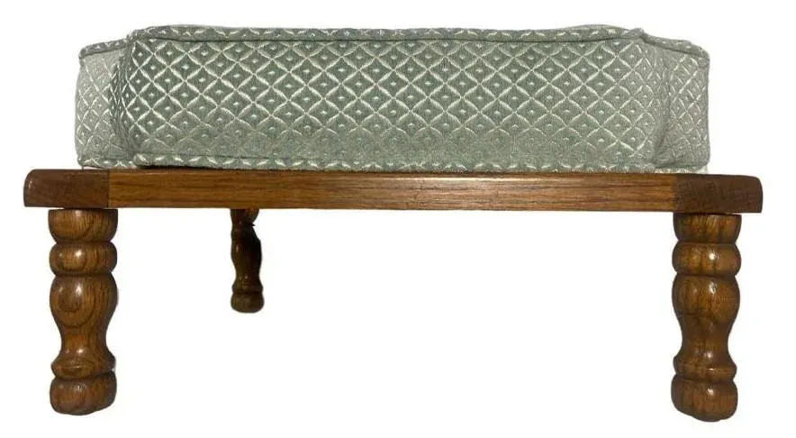 Mid 20th Century Stackable Ottomans With New Coordinating Upholstery - Set of 3 - Image 3