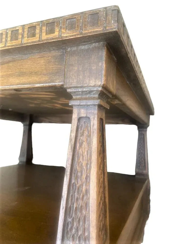 Mid 20th Century Romweber Viking Oak Side Tables - a Pair - Image 3