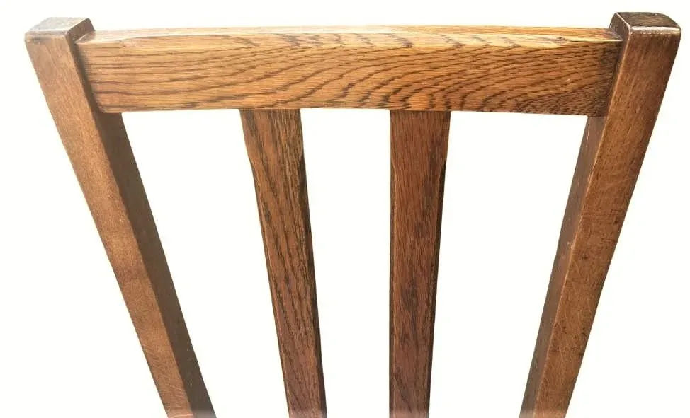 Scottish Arts & Crafts Quarter Sawn Oak Dining Chairs by F. H. Marshall - Set of 4 - Early 20th Century - Image 3