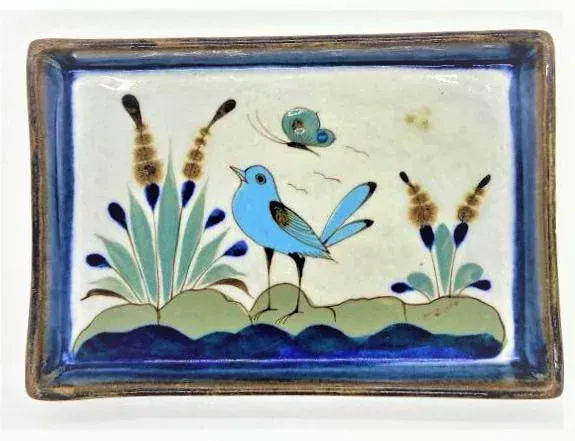 Mid 20th Century Vintage Ken Edwards Tonalá Stoneware Rectangular Serving Plate - Image 3