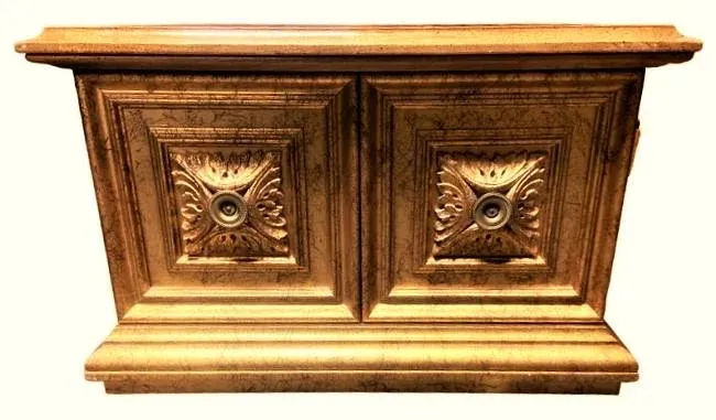 Late 20th Century Hollywood Regency Giltwood and Oak Parquet 30" X 30" Side Tables - a Pair - Image 3