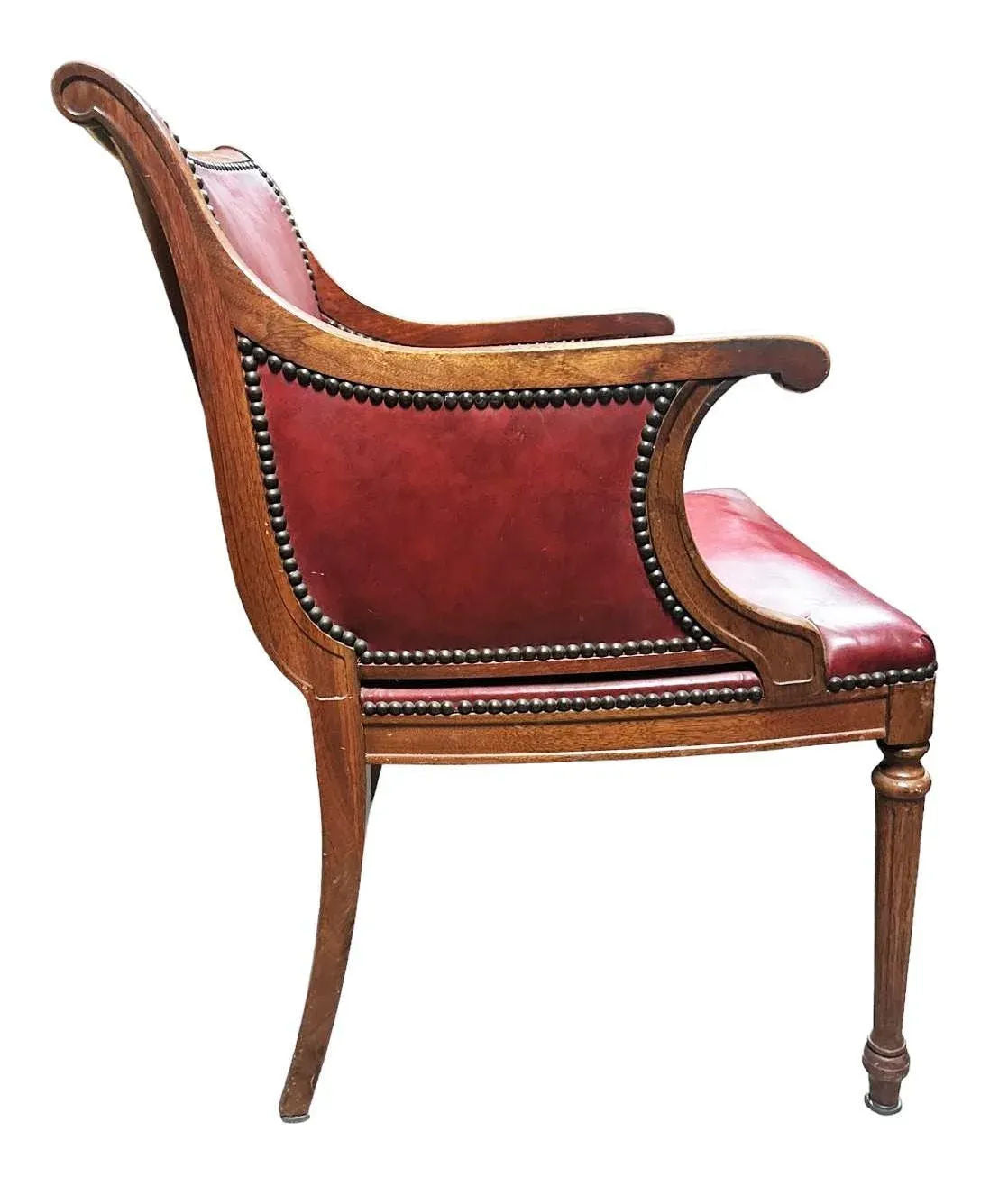Mid 20th Century Vintage Louis XVI Accent Arm Chairs -- a Pair - Image 3