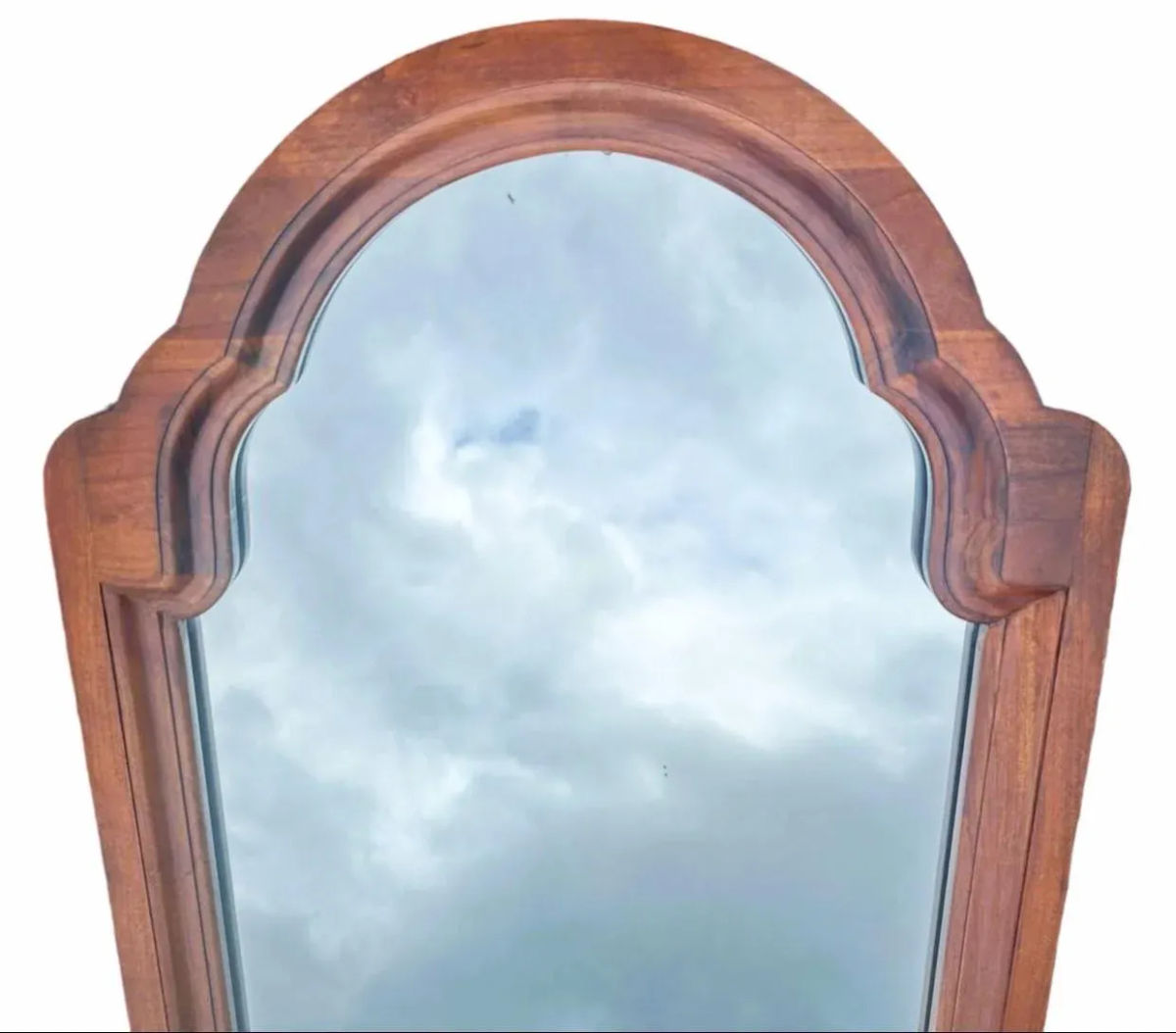 Louis Philippe Wall Mirror With Solid Cherry Wood Frame - Vintage Late 20th Century - Image 3