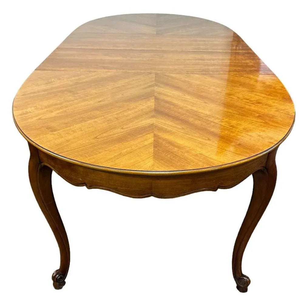 Kindel Grand Rapids Belvedere Louis XV Dining Table Extending to 98" - Made in 1960s - Image 3