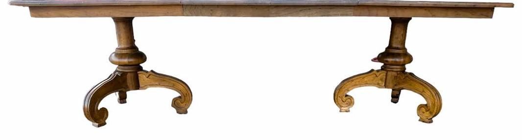 Drexel 'Velero' Spanish Style Pecan Wood 104" Refectory Table From the 1960s - Image 3