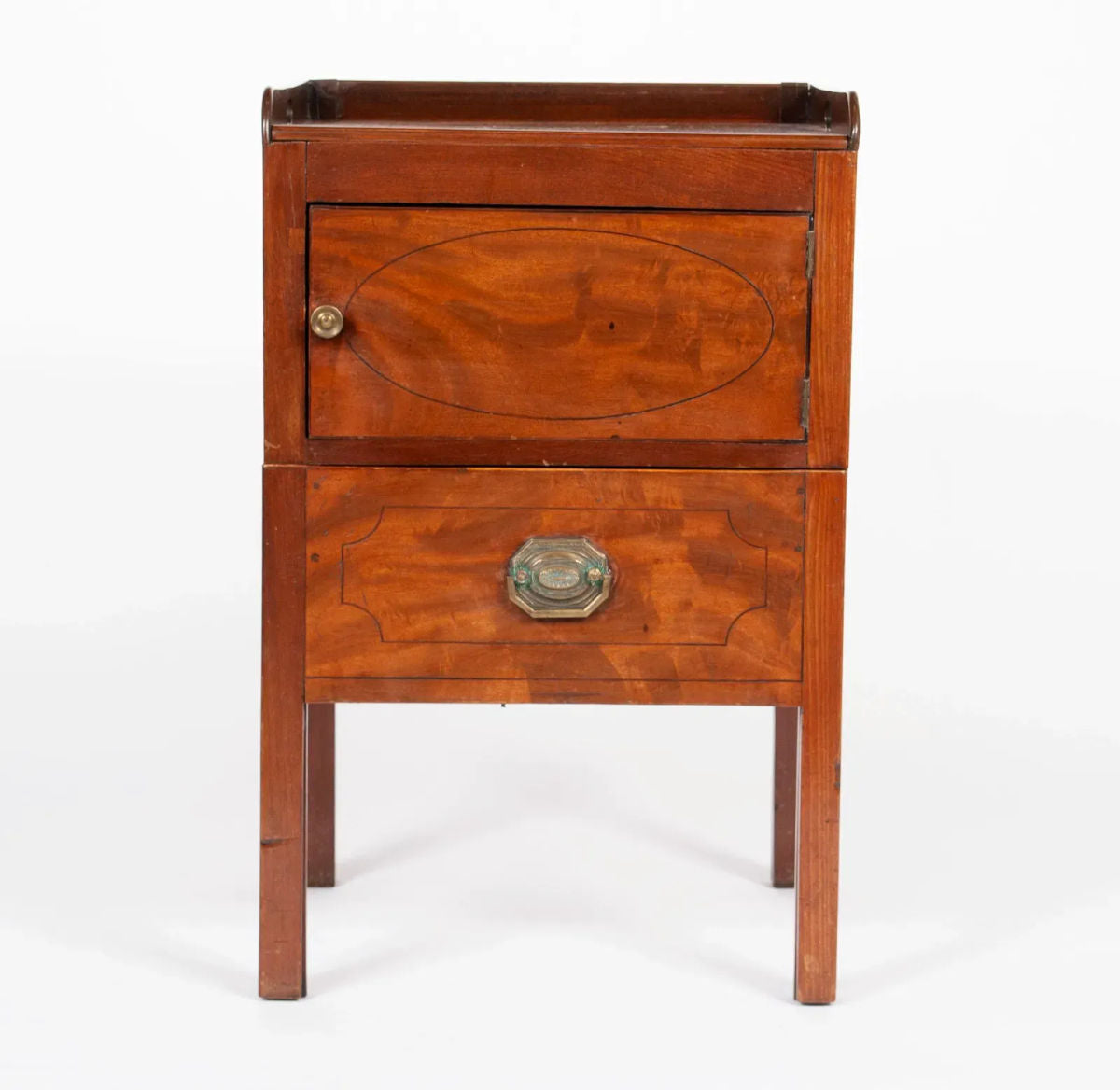 18th Century George III Mahogany Commode Made in England - Image 3