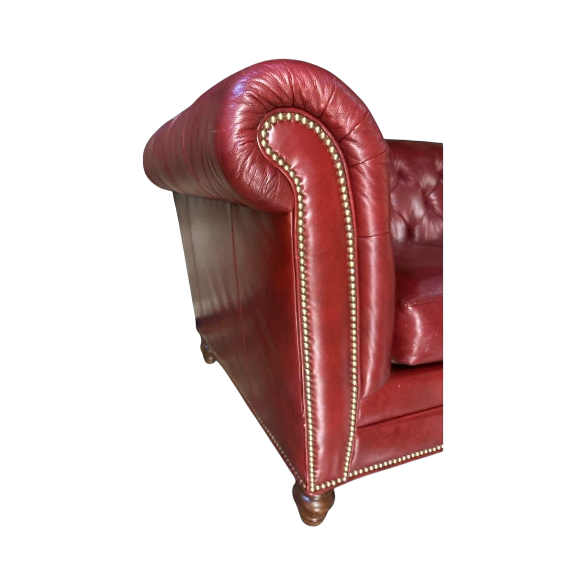 Leather Chesterfield 'Westchester' 89" Sofa Made in North Carolina by Lexington Furniture in 2020 - Image 3