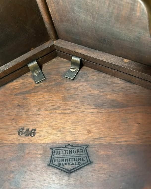 Antique Kittinger Mahogany Hexagonal Tabouret Table - Early 20th Century - Image 4