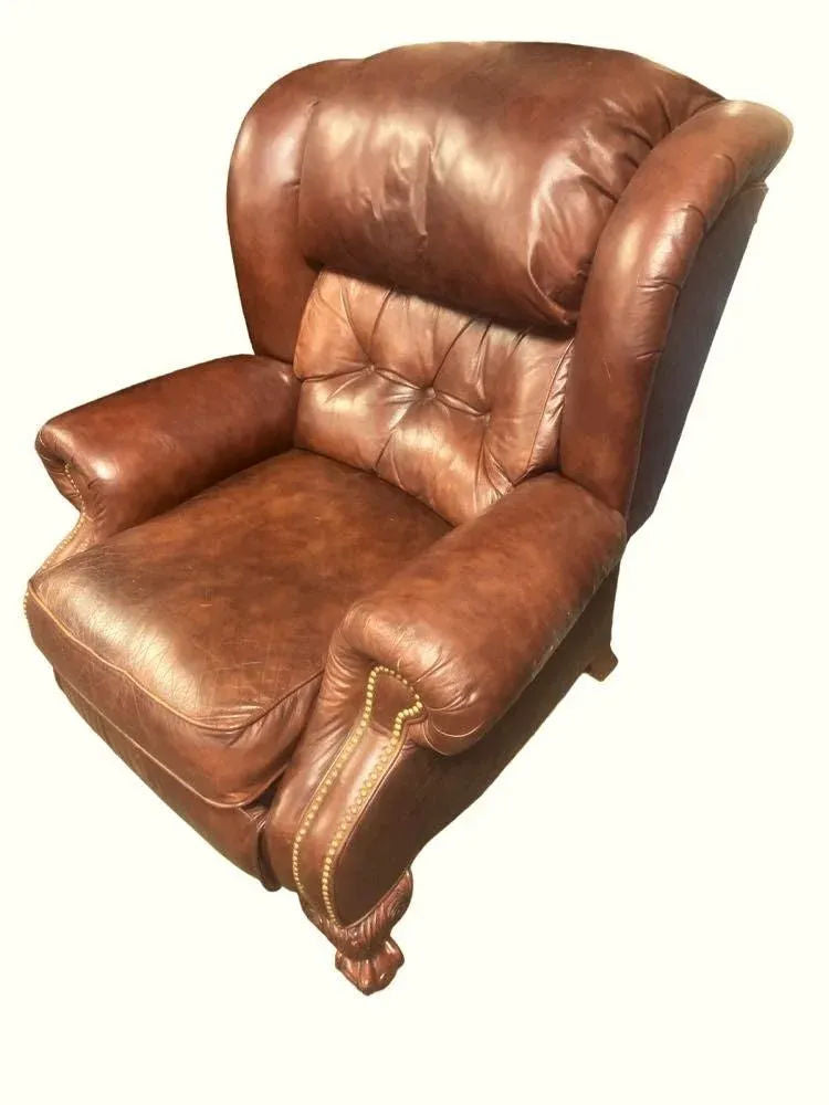 Late 20th Century Vintage Lane Furniture Leather Recliner - Image 4