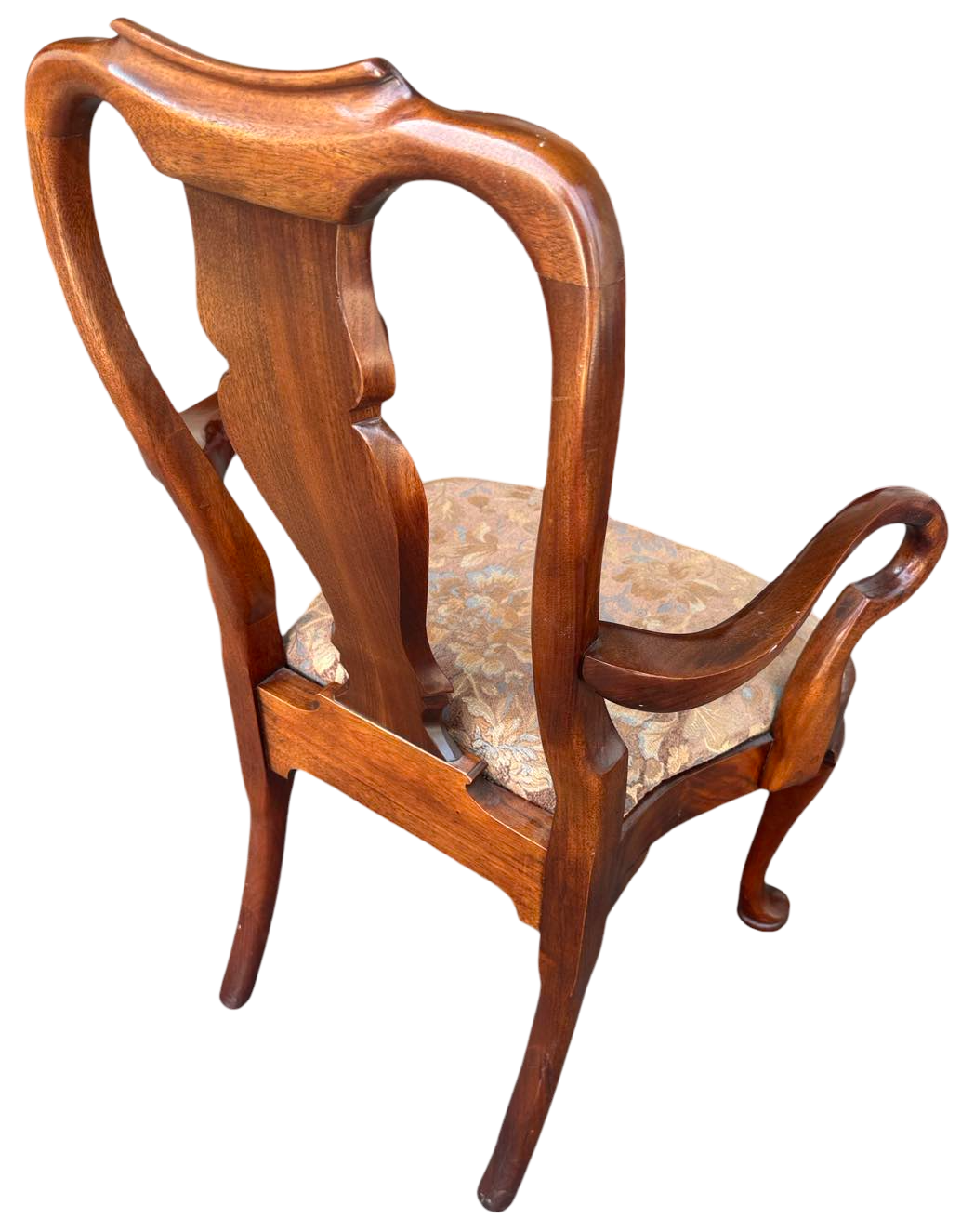 Set of 8 Hickory Chair Furniture Company Flame Mahogany Queen Anne Dining Chairs - Vintage Late 20th Century - Image 4