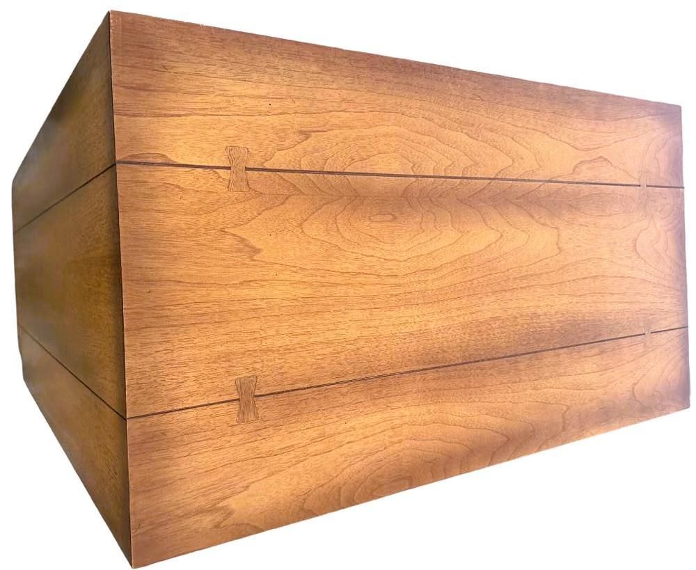Pair of American of Martinsville Mid-Century Modern Walnut Chests of Drawers - Rare Find - Image 4