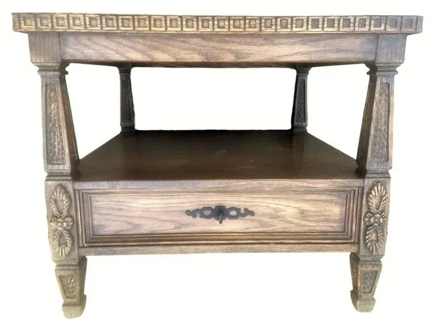 Mid 20th Century Romweber Viking Oak Side Tables - a Pair - Image 4