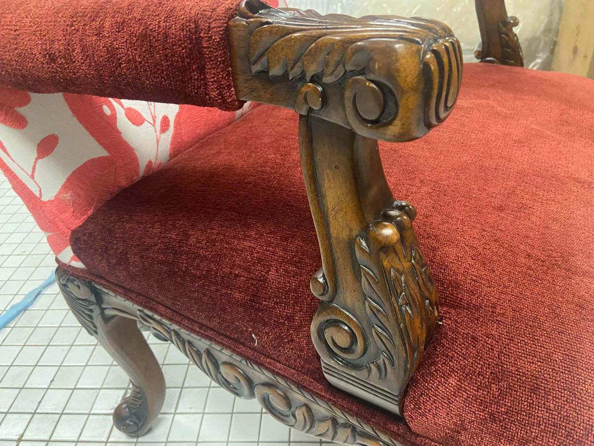 Hacienda Fauteuils With New Otomi Hand Embroidery Upholstery - a Pair - Early 21st Century - Image 4
