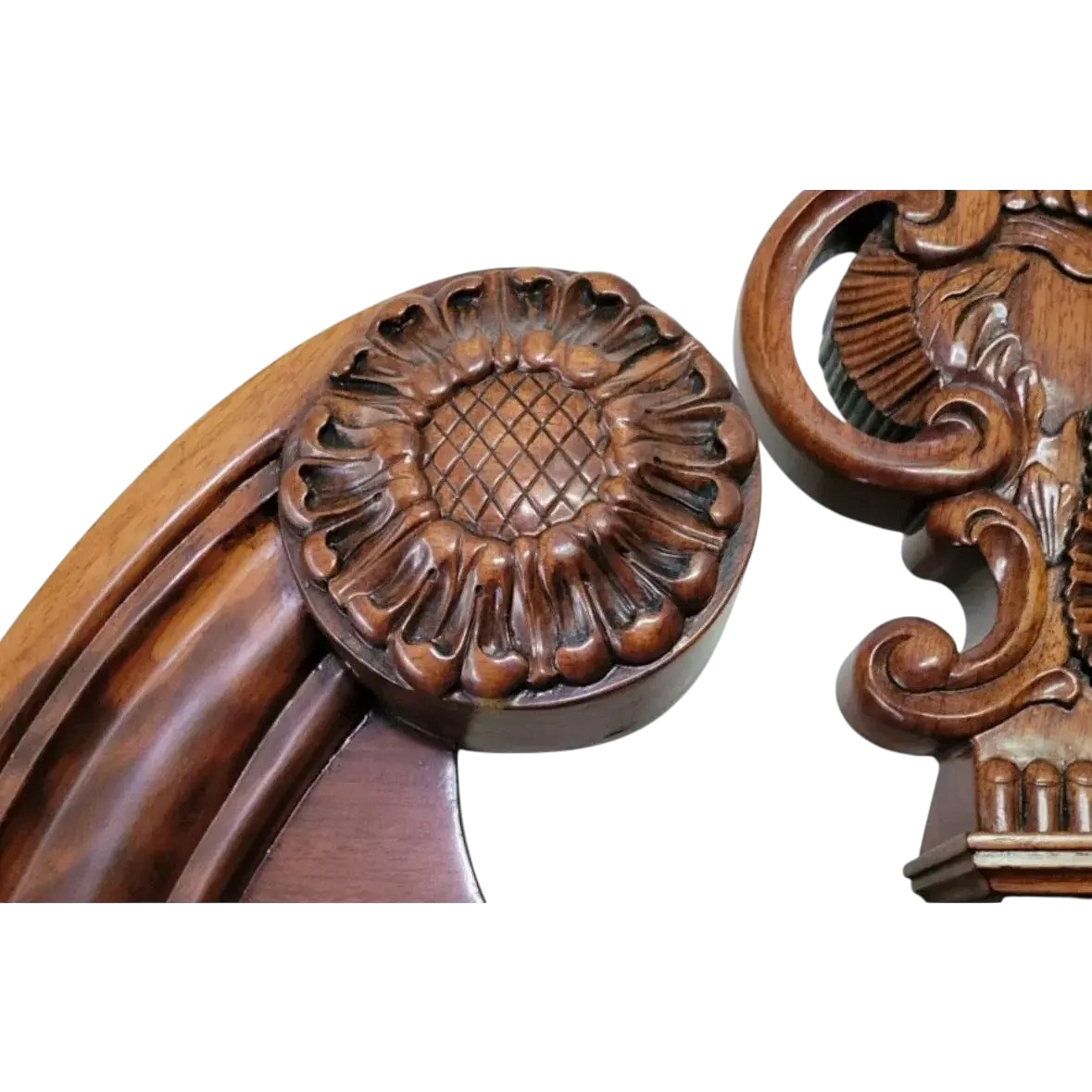 Late 20th Century Ornate Mahogany Chippendale Highboy by Georgian Furnishings Company of New Orleans - Image 4