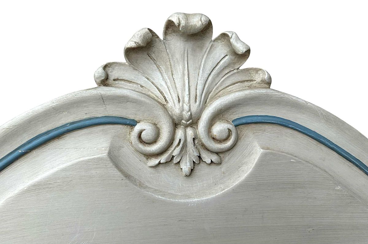 French Twin Padded Headboards - A Pair - Vintage Mid 20th Century - Image 4