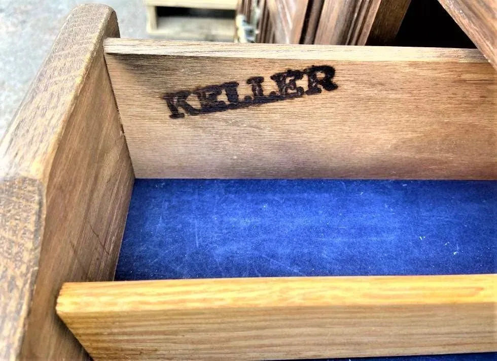 Vintage 1960s Keller Furniture Spanish Revival Solid Oak China Cabinet - Image 4