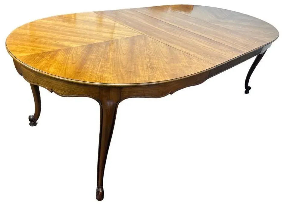 Kindel Grand Rapids Belvedere Louis XV Dining Table Extending to 98" - Made in 1960s - Image 4
