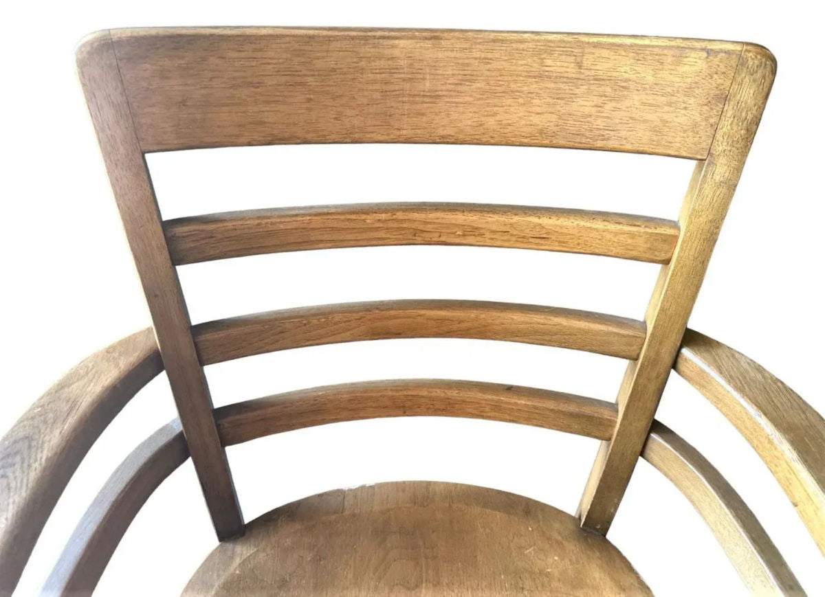 Boling Chair Company Walnut Mid 20th Century Office Chairs - a Pair - Image 4