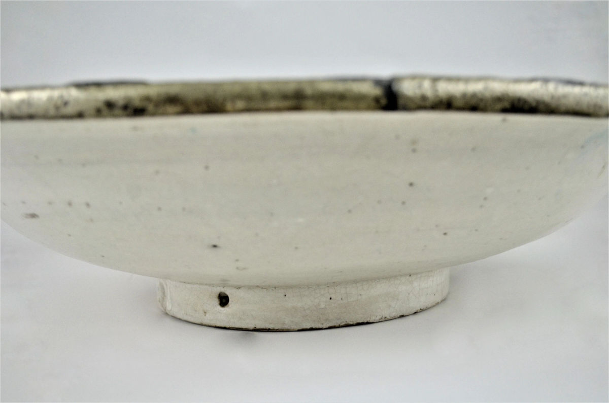 Large Antique Early 20th Century Large Moroccan Bleu De Fez Bowl - Image 4